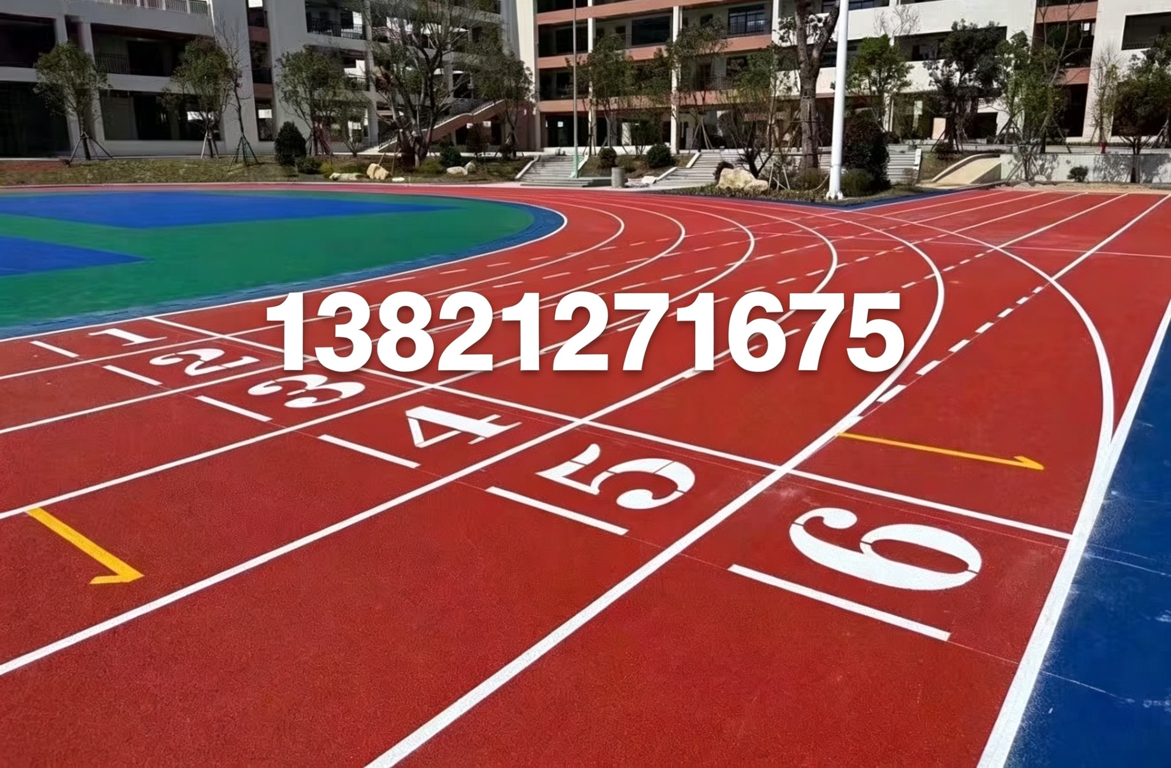 仙桃市全塑型塑胶跑道塑胶跑道 - 价格